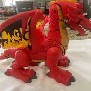 Imaginext Fisher Price Eagle Talon Winged Dragon No Sounds